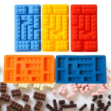 2015新款创意乐高积木硅胶冰格制冰盒 食品级DIY冰格巧克力模具