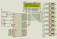 C语言 Lcd1602温度8路采集系统 Proteus仿真 单片机 毕业课程设计