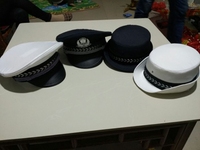 儿童小交警帽子六一儿童表演服帽子仪仗队帽子幼儿园小交警表演服