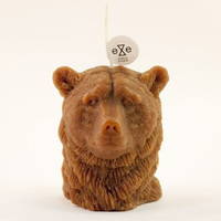 (正品现货) 台灣Eye Candle - 创意咖啡色棕熊造型香氛/香薰蜡烛