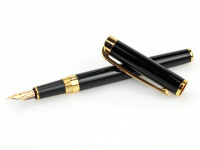 毕加索82拿波里金笔 纯黑/蓝纹2色选 10K金笔/钢笔 墨水笔 商务笔