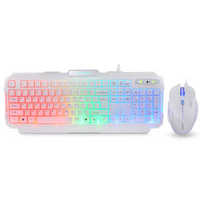 炫光 X-S580背光键盘套装 游戏发光键盘鼠标套装家用 白色