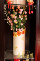 喜燕喜铺婚庆用品新房装饰摆放落地PE玫瑰客厅茶几布置假花仿真花