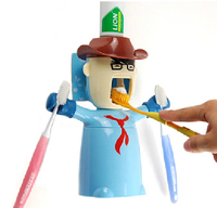 爱情勇士洗漱套装牙刷架创意自动挤牙膏器带情侣刷牙杯儿童漱口杯