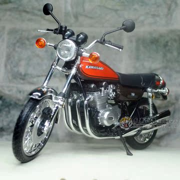 俊基摩托车模型1:12川崎Kawasaki 750RS (Z2)合金摩托车模型玩具