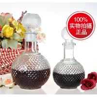 特价高白透明钻石红酒瓶密封玻璃瓶自酿葡萄酒瓶居家日用玻璃制品