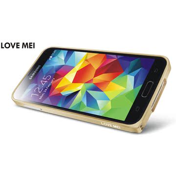 LOVE MEI 三星S5金属边框式手机壳G9006V 0.7mm超薄螺丝新款外壳