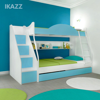 IKAZZ儿童床双层床上下床子母床高低床上下铺儿童家具纯色