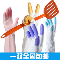 台湾手护神鲨鱼油手套植绒橡胶手套洗碗手套家务手套保湿手套包邮
