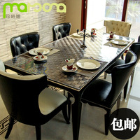 玛茹娜方格软质玻璃包邮透明餐桌布茶几垫PVC水晶板桌面保护膜