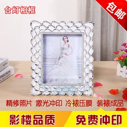 欧式10寸灯箱创意婚纱照相框摆台制作结婚照相架小相框挂墙定制