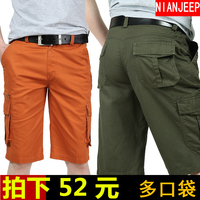 NIANJEEP/吉普盾五分裤七分裤短裤男夏季休闲多口袋工装裤沙滩裤