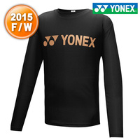 2015新款韩国进口yy尤尼克斯yonex羽毛球服男女情侣款长袖上衣T恤