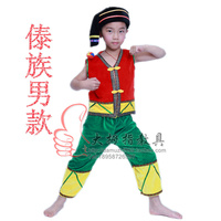 新款--儿童傣族舞蹈演出服--幼儿少数民族表演服--傣族服男女款