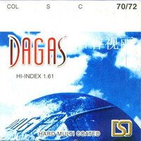 专柜正品dagas达克斯1.61非球面防电脑辐射树脂眼镜片 MR-8单片价