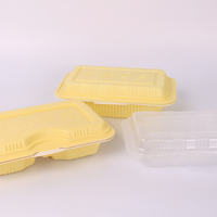 一次性快餐盒 单格双格 连体带盖  食品级塑料健康环保  工厂发货