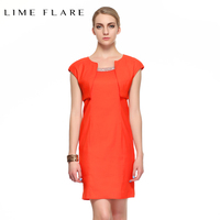 LIME FLARE/莱茵专柜正品 假两件通勤OL时尚包臀裙ALM122SOP103