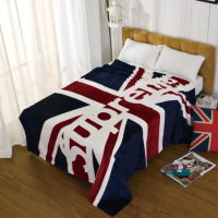 我爱兔天才 UK英国国旗 法兰绒 潮流毛毯 春秋 夏日 舒适 空调毯