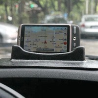 硅胶车载手机支架 车用GPS导航支架 三角形手机座 导航仪支架