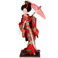包邮!和服娃娃摆件日本人偶绢人娃娃 日式工艺品艺妓人偶公仔娟人