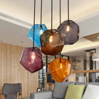 一灯玻璃餐客厅简约创意酒吧咖啡现代艺术石头卧室床头过道吊灯