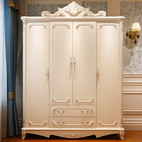欧式衣柜小户型整装卧室家具组装板式衣橱木质二3三4四5五6六门柜