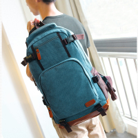 2015新款韩版包包男士双肩包帆布旅行背包时尚潮流日韩中学生书包