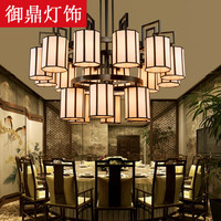现代新中式吊灯酒店大堂大厅包间别墅餐厅铁艺工程定制两三层灯具