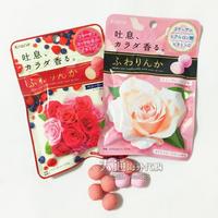 【现货】日本代购嘉娜宝Kracie蓝莓玫瑰香体糖约会口香软糖32g