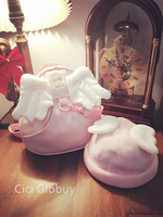 【在途】日本制宝宝纯棉天使帽 ANGELdept防走失包套装angel DEPT
