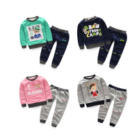 binpaw童装男童秋装套装中童儿童运动两件套装2015新款潮卫衣长裤