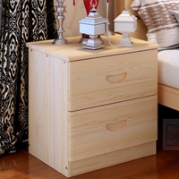 特价实木床头柜卧室收纳时尚现代斗柜带门简约田园储物柜松木家具