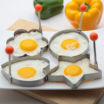 厨房创意加厚不锈钢煎蛋模型荷包蛋煎蛋模具爱心型煎蛋器套装热卖
