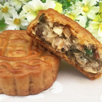 广式传统老式五仁月饼广东特产传统糕点100g/块枣泥莲蓉1000g包邮