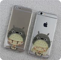 情侣卡通可爱龙猫 苹果iPhone6手机壳6s软硅胶6plus全包4.7壳5.5