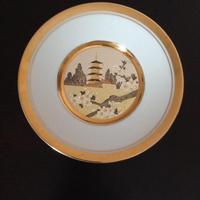 西洋古董瓷器收藏：美国名品Hamilton 日本手工手绘描金装饰盘8