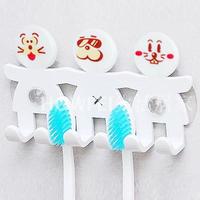 卡通个性牙刷架家庭装牙刷架吸盘式牙刷架毛巾架