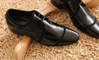 anna0521秋款新品 绅士范十足的牛皮大底黑色系带真皮皮鞋