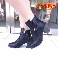 泰和源老北京布鞋女靴子二棉马丁靴方跟骑士靴防水台BM508-02300