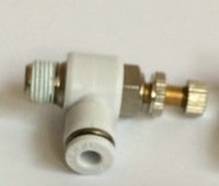 白色快速插管接头 L型可调节流阀SL4-M5/8-01/10-02/12-03/8-02