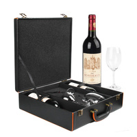 新款中秋红酒盒双只皮盒通用葡萄酒盒子进口红酒箱子皮质月饼礼盒