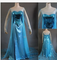 童话Frozen冰雪奇缘成人礼服Elsa爱莎公主连衣裙cosplay女装套装