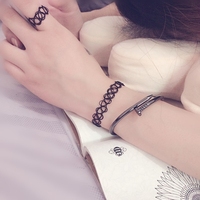日韩时尚钉子手镯手环开口手环钛钢手链欧美个性显气质手饰装饰品