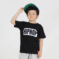 儿童舞台 儿童少儿小孩子街舞嘻哈HIPHOP跳舞个性表演短袖T恤半袖