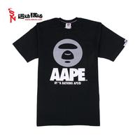 AAPE 猿人头脸型圆领短袖T恤 3M反光 黑色 AAPE2422BKX WHX