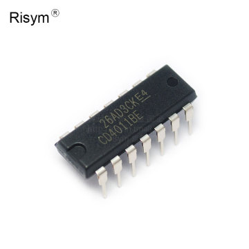 RisymCD4011BE CMOS 四路2输入与非门 直插DIP14 集成电路 IC芯片