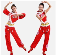 2014新款秧歌服装民族舞蹈服装开门红演出服扇子舞腰鼓舞女装秋冬
