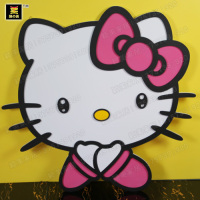 凯蒂猫hello kitty KTV幼儿园儿童卧室3d立体卡通背景墙贴KT16