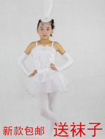 六一儿童白纱裙和谐阳光舞蹈表演服演出服儿童芭蕾舞蹈裙小天鹅舞