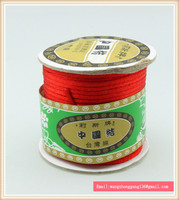 正品台湾莉斯牌5/7号玉线批发 创意DIY手链 中国结编织轴线 红绳